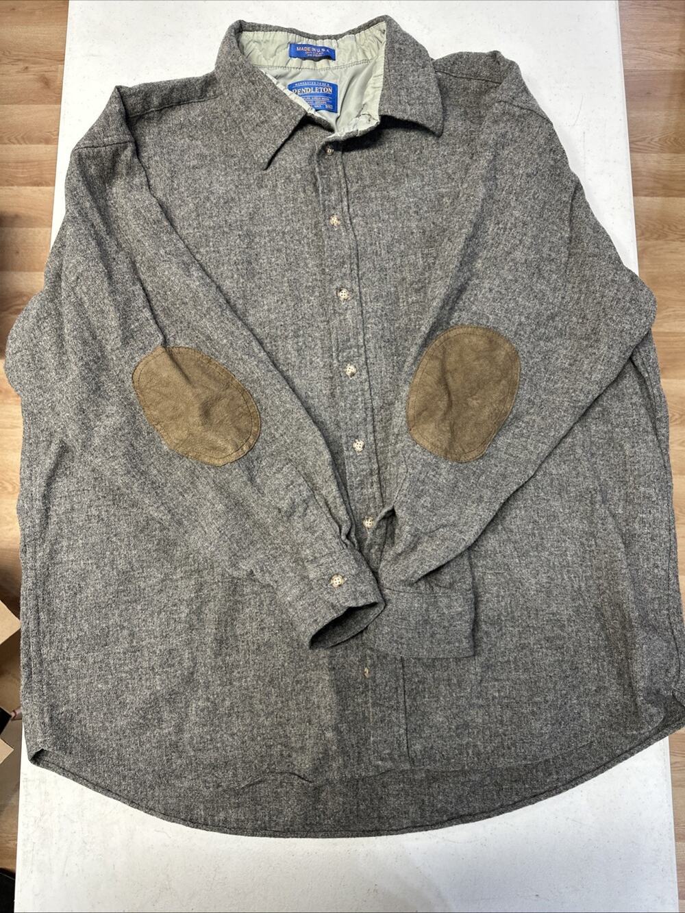 vintage Pendleton Woolen Mills Gray shirt made in the USA Size XX Large READ